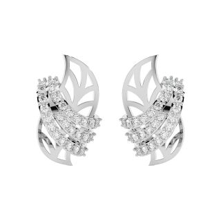 Remy Round Diamond Stud Earrings